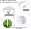 Outsunny Pavillon 2x2m Faltpavillon 4 Seitenwände mit Produktbild-Vorschau 5