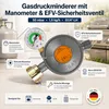 Gasdruckminderer 50 mbar mit Manometer und Produktbild-Vorschau 1