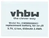 vhbw Akku kompatibel mit Team TeCom PS Handy Smartphone Produktbild-Vorschau 5