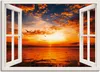 ARTland Leinwandbild Sonnenuntergang am Strand, weiß Größe: Produktbild-Vorschau 1