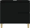 vidaXL Badschrank Schwarz 65x33x60 cm Holzwerkstoff Produktbild-Vorschau 7
