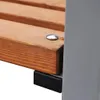 Moderne Bank aus Holz und Stahl, mit Rückenlehne, Braun, Produktbild-Vorschau 7