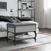 vidaXL Lavica na topánky sivá Sonoma 62x42x45 cm Materiál Náhľad obrázku produktu 3