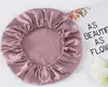 INF Cuffia da notte in seta al 100% per donna Rosa Anteprima dell’immagine prodotto 3