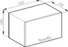 Hängeschrank Vicco R-Line Weiß Landhaus 60 cm Flach, Model Produktbild-Vorschau 3