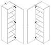 Concept multi-pièces Wimex : armoire 1 porte, blanc, Voir les images du produit 3
