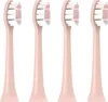 Four pink toothbrush heads are arranged in a row against a white background. Produktbild-Vorschau