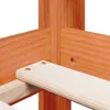 The Living Store Hochbett mit Dach Wachsbraun 90x200 cm Produktbild-Vorschau 10