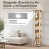 K-Möbel Glasvitrine stehend in Buche (176x37x33 cm) mit 4 Produktbild-Vorschau 4
