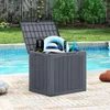 COSTWAY Gartenbox 96L, Auflagenbox mit abschließbarem Produktbild-Vorschau 2