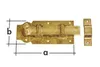 Dekorativer Torriegel verzinkt 14 x 5,5 cm Náhľad obrázku produktu 4