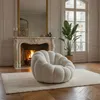 MENZZO Fauteuil design coquillage Arielina Tissu bouclette Voir les images du produit 4