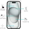 A product image showcasing a screen protector with various feature callouts. Produktbild-Vorschau