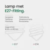 Spectrum LED Kogellamp P45 E27 Mat - 1W 90lm 6000K - Productafbeelding-voorbeeld 5