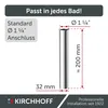 Tauchrohr, Chrom, 1 1/4" x 32 mm x 200 mm, für Siphon Produktbild-Vorschau 3