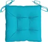 A single turquoise seat cushion with ties. Náhled obrázku produktu