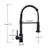 A diagram of a black kitchen faucet with dimensions indicated. Náhľad obrázku produktu
