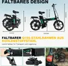 HITWAY E-Bike, Elektrofahrrad 16" Klapprad 36V 10.4Ah  Produktbild-Vorschau 6