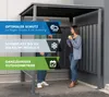 Kovová garáž a přístřešek pro kuřáky Westmann antracit Náhled obrázku produktu 7
