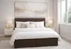 AX LIVING Boxspringbett Galata 140x200 Brown mit Topper Produktbild-Vorschau 1