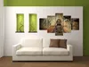 Obraz na plátně Buddha 5-dílný 160x80 cm Náhled obrázku produktu 3