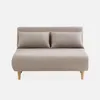 sweeek - 2-Sitzer-Sofa mit Stoffbezug, Holzfüße - Beige Produktbild-Vorschau 3