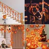 Guirlande lumineuse d'Halloween avec citrouille Feuille Voir les images du produit 13