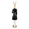 Clayre & Eef Figurine Lapin 32 cm Beige Noir Polyrésine Voir les images du produit 3