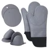 6-teiliges Silikon Backhandschuh Set,Hitzebeständige Produktbild-Vorschau 1
