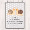 Mr. & Mrs. Panda Poster Schnecken Liebe DIN A3 - Grau Produktbild-Vorschau 2