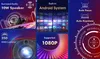 Collage of marketing images for a projector, highlighting its features. Náhled obrázku produktu