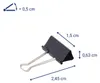 MAUL Foldback-Klemmer Federstahl Metall 12 Stück 15 mm Produktbild-Vorschau 1
