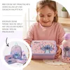 Set Trinkflasche & Brotdose Disney Stitch, Flieder Blumen Produktbild-Vorschau 7