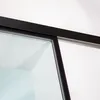 Detailbild einer Glasschiebetür mit schwarzem Rahmen Produktbild-Vorschau