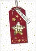 Weihnachtskarte Reh mit Ausschnitt, Schüttelapplikationen, Produktbild-Vorschau 1