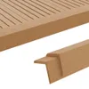 A close-up view of wooden corner trim and a slatted wooden surface. Anteprima dell’immagine prodotto