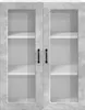 Armoire murale en verre vidaXL LUCCA, gris béton, 80 x 31 x Voir les images du produit 5