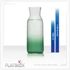PLATINUX Karaffe aus Glas 1L (max. 1130ml) Grünem Ombré Produktbild-Vorschau 5