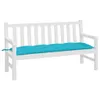 vidaXL Cuscino per panchina da giardino turchese 150x50x7 Anteprima dell’immagine prodotto 3