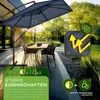 tillvex® Obdĺžnikový hliníkový slnečník Ø 330 cm námornícka Náhľad obrázku produktu 2