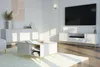Kommode PETRA 182 cm 4D WEIß MATT mit Goldene Metallfüße Produktbild-Vorschau 4