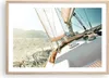 Gerahmtes Poster - Rahmen in heller Eiche - Yacht Segeln So Produktbild-Vorschau 1
