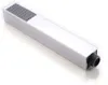 A modern, rectangular chrome hand shower head with a gray spray plate and a black threaded connector. Podgląd zdjęcia produktu