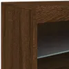 vidaXL Kredens z oświetleniem LED brązowy dąb 60x37x67 cm Podgląd zdjęcia produktu 11