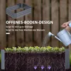 Outsunny – vyvýšený záhon z ocele, záhon, skleník, záhradný Náhľad obrázku produktu 6