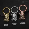 Panda Bär Schlüsselanhänger "Tao" in Antique Silber - Süßer Produktbild-Vorschau 3