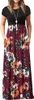 ASKSA Femmes manches courtes été Casual Long Maxi Robes Voir les images du produit 1