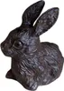 Gartenfigur Hase Gusseisen Produktbild-Vorschau 2
