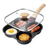 Spiegeleipfanne mit Deckel, 4 Loch Pancake Pfanne (1-tlg), Produktbild-Vorschau 1
