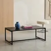 sweeek - Couchtisch aus Metall 100 x 50 x 36 cm - Schwarz Produktbild-Vorschau 5
